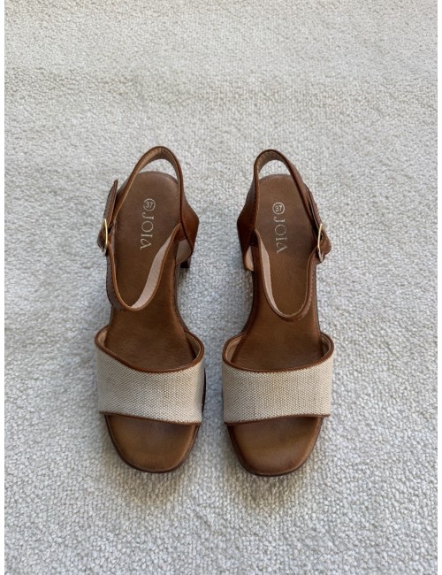 Sandales marron à talons