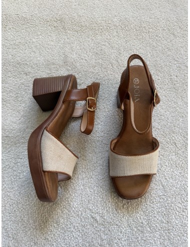 Sandales marron à talons