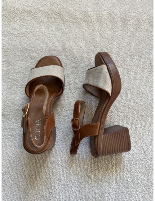 Sandales marron à talons