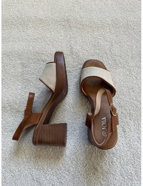 Sandales marron à talons