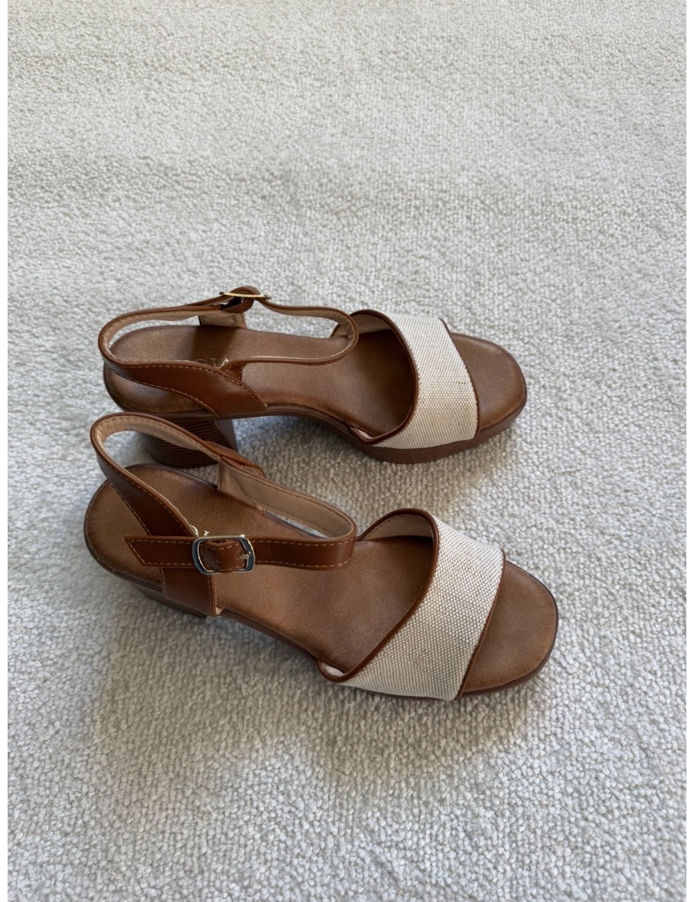 Sandales marron à talons