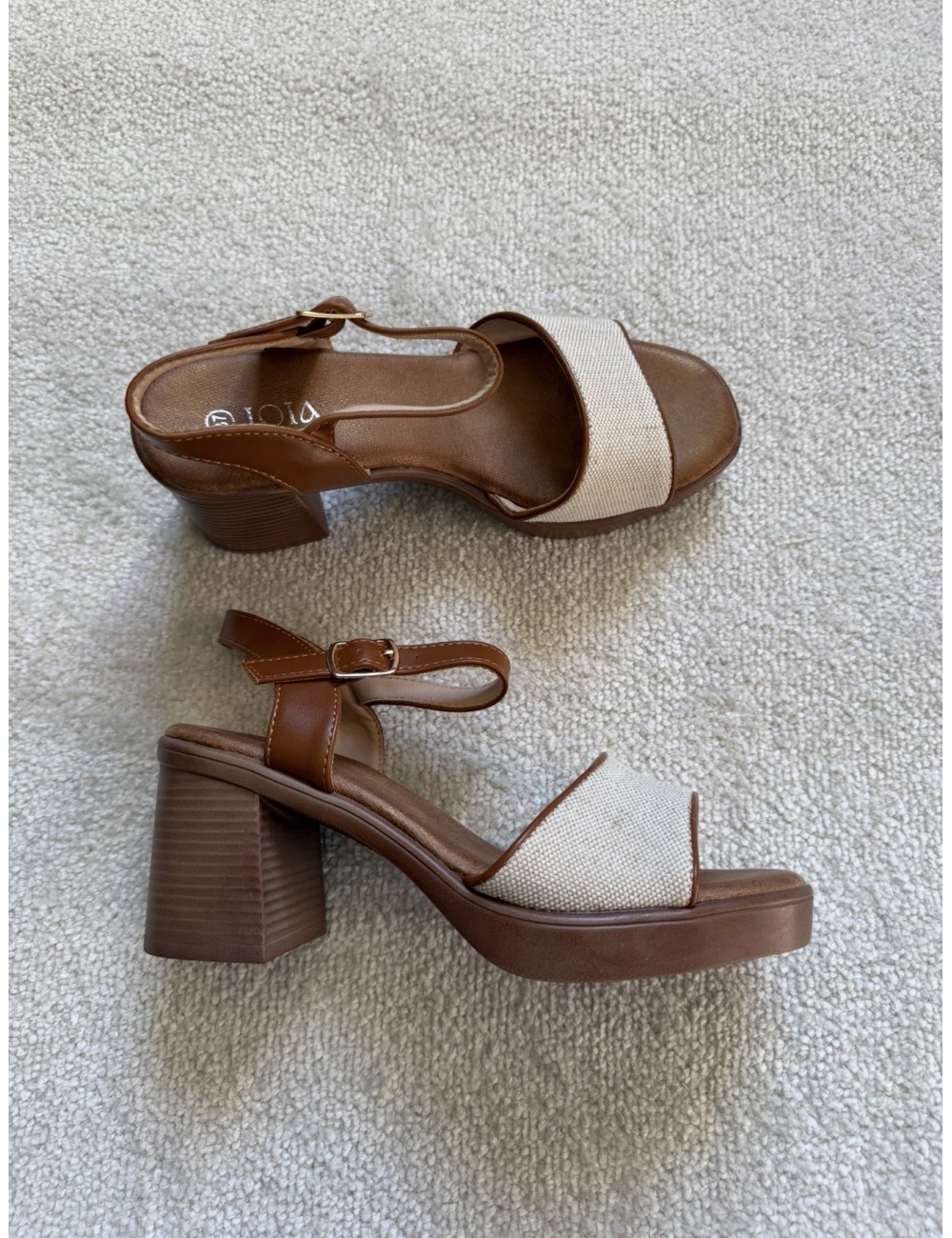 Sandales marron à talons