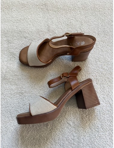 Sandales marron à talons